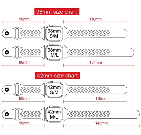 apple watch band with holes|apple watch printable size guide.